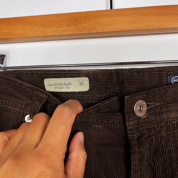 AG Adriano Goldschmied Mens 38 x 34 Brown Protege Straight Leg Corduroy Pants - Picture 7 of 9